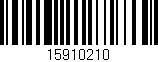 Código de barras (EAN, GTIN, SKU, ISBN): '15910210'