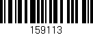 Código de barras (EAN, GTIN, SKU, ISBN): '159113'