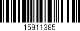 Código de barras (EAN, GTIN, SKU, ISBN): '15911385'