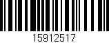 Código de barras (EAN, GTIN, SKU, ISBN): '15912517'