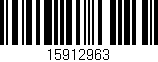 Código de barras (EAN, GTIN, SKU, ISBN): '15912963'