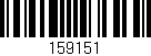 Código de barras (EAN, GTIN, SKU, ISBN): '159151'