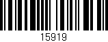 Código de barras (EAN, GTIN, SKU, ISBN): '15919'