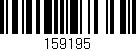 Código de barras (EAN, GTIN, SKU, ISBN): '159195'