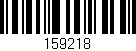 Código de barras (EAN, GTIN, SKU, ISBN): '159218'