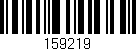 Código de barras (EAN, GTIN, SKU, ISBN): '159219'