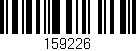 Código de barras (EAN, GTIN, SKU, ISBN): '159226'