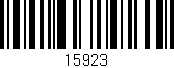 Código de barras (EAN, GTIN, SKU, ISBN): '15923'
