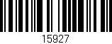 Código de barras (EAN, GTIN, SKU, ISBN): '15927'