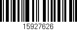 Código de barras (EAN, GTIN, SKU, ISBN): '15927626'
