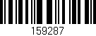 Código de barras (EAN, GTIN, SKU, ISBN): '159287'