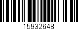 Código de barras (EAN, GTIN, SKU, ISBN): '15932648'