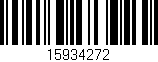 Código de barras (EAN, GTIN, SKU, ISBN): '15934272'