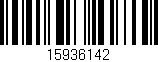 Código de barras (EAN, GTIN, SKU, ISBN): '15936142'