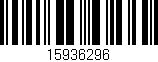 Código de barras (EAN, GTIN, SKU, ISBN): '15936296'