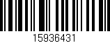 Código de barras (EAN, GTIN, SKU, ISBN): '15936431'