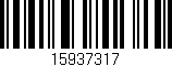 Código de barras (EAN, GTIN, SKU, ISBN): '15937317'