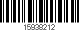 Código de barras (EAN, GTIN, SKU, ISBN): '15938212'