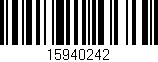 Código de barras (EAN, GTIN, SKU, ISBN): '15940242'