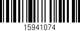 Código de barras (EAN, GTIN, SKU, ISBN): '15941074'