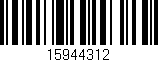 Código de barras (EAN, GTIN, SKU, ISBN): '15944312'