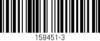 Código de barras (EAN, GTIN, SKU, ISBN): '159451-3'