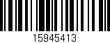 Código de barras (EAN, GTIN, SKU, ISBN): '15945413'