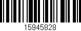 Código de barras (EAN, GTIN, SKU, ISBN): '15945828'