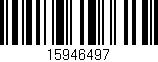 Código de barras (EAN, GTIN, SKU, ISBN): '15946497'