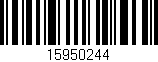 Código de barras (EAN, GTIN, SKU, ISBN): '15950244'