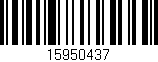 Código de barras (EAN, GTIN, SKU, ISBN): '15950437'