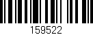 Código de barras (EAN, GTIN, SKU, ISBN): '159522'