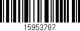 Código de barras (EAN, GTIN, SKU, ISBN): '15953787'