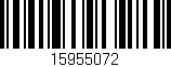 Código de barras (EAN, GTIN, SKU, ISBN): '15955072'