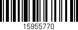Código de barras (EAN, GTIN, SKU, ISBN): '15955770'