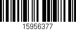 Código de barras (EAN, GTIN, SKU, ISBN): '15956377'