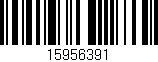 Código de barras (EAN, GTIN, SKU, ISBN): '15956391'