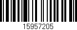 Código de barras (EAN, GTIN, SKU, ISBN): '15957205'