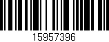 Código de barras (EAN, GTIN, SKU, ISBN): '15957396'