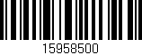 Código de barras (EAN, GTIN, SKU, ISBN): '15958500'
