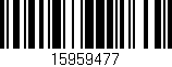 Código de barras (EAN, GTIN, SKU, ISBN): '15959477'
