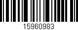 Código de barras (EAN, GTIN, SKU, ISBN): '15960983'