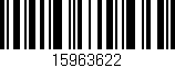 Código de barras (EAN, GTIN, SKU, ISBN): '15963622'