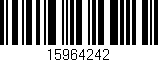 Código de barras (EAN, GTIN, SKU, ISBN): '15964242'
