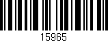 Código de barras (EAN, GTIN, SKU, ISBN): '15965'