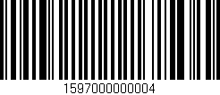 Código de barras (EAN, GTIN, SKU, ISBN): '1597000000004'