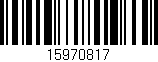 Código de barras (EAN, GTIN, SKU, ISBN): '15970817'