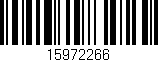 Código de barras (EAN, GTIN, SKU, ISBN): '15972266'