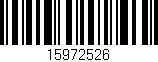 Código de barras (EAN, GTIN, SKU, ISBN): '15972526'