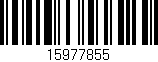 Código de barras (EAN, GTIN, SKU, ISBN): '15977855'